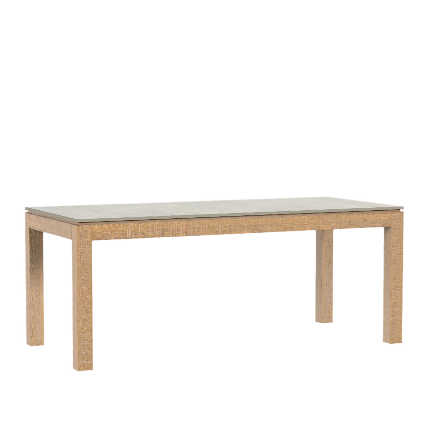 Laura Ashley Braystone Washed Oak Fixed Dining Table - 3251001