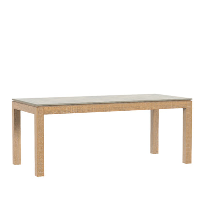 Laura Ashley Braystone Washed Oak Fixed Dining Table - 3251001