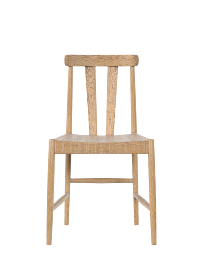Laura Ashley Braystone Pair of Oak Dining Chairs - 3251002 - White Bear Furnishings