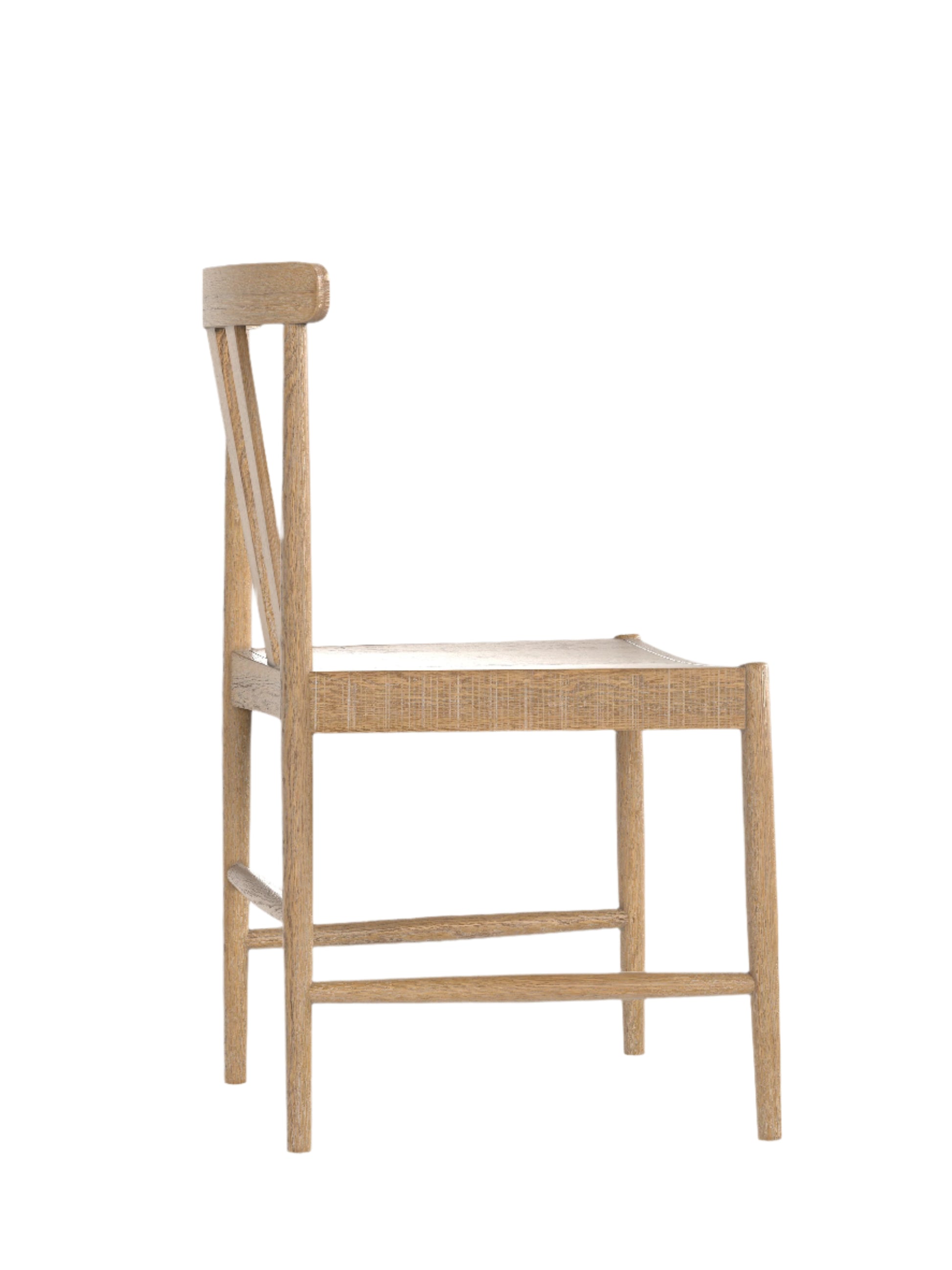 Laura Ashley Braystone Pair of Oak Dining Chairs - 3251002 - White Bear Furnishings