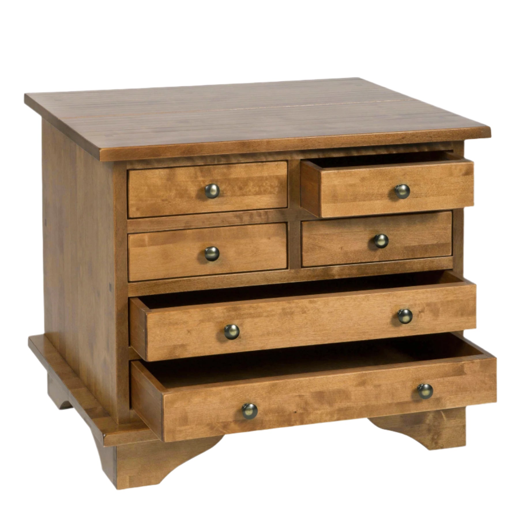 Laura Ashley 6 Drawer Side Table in Honey - 3167496 - White Bear Furnishings