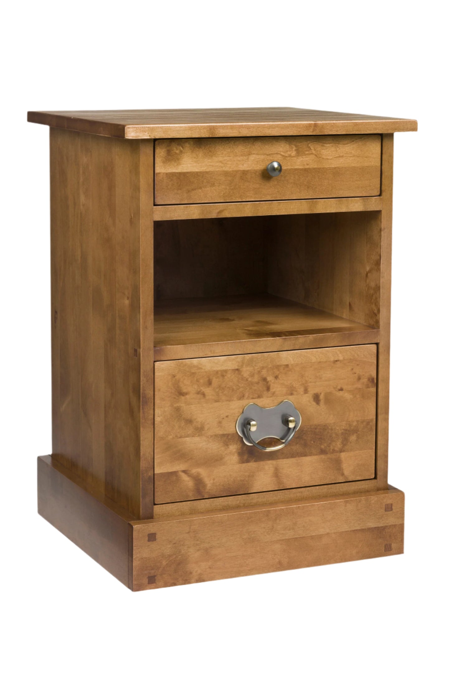 Laura Ashley Garrat 2 Drawer Side Table in Honey - 3167510 - White Bear Furnishings