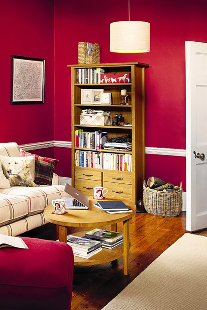 Milton 4 Drawer Single Bookcase in Oak - 3345132
