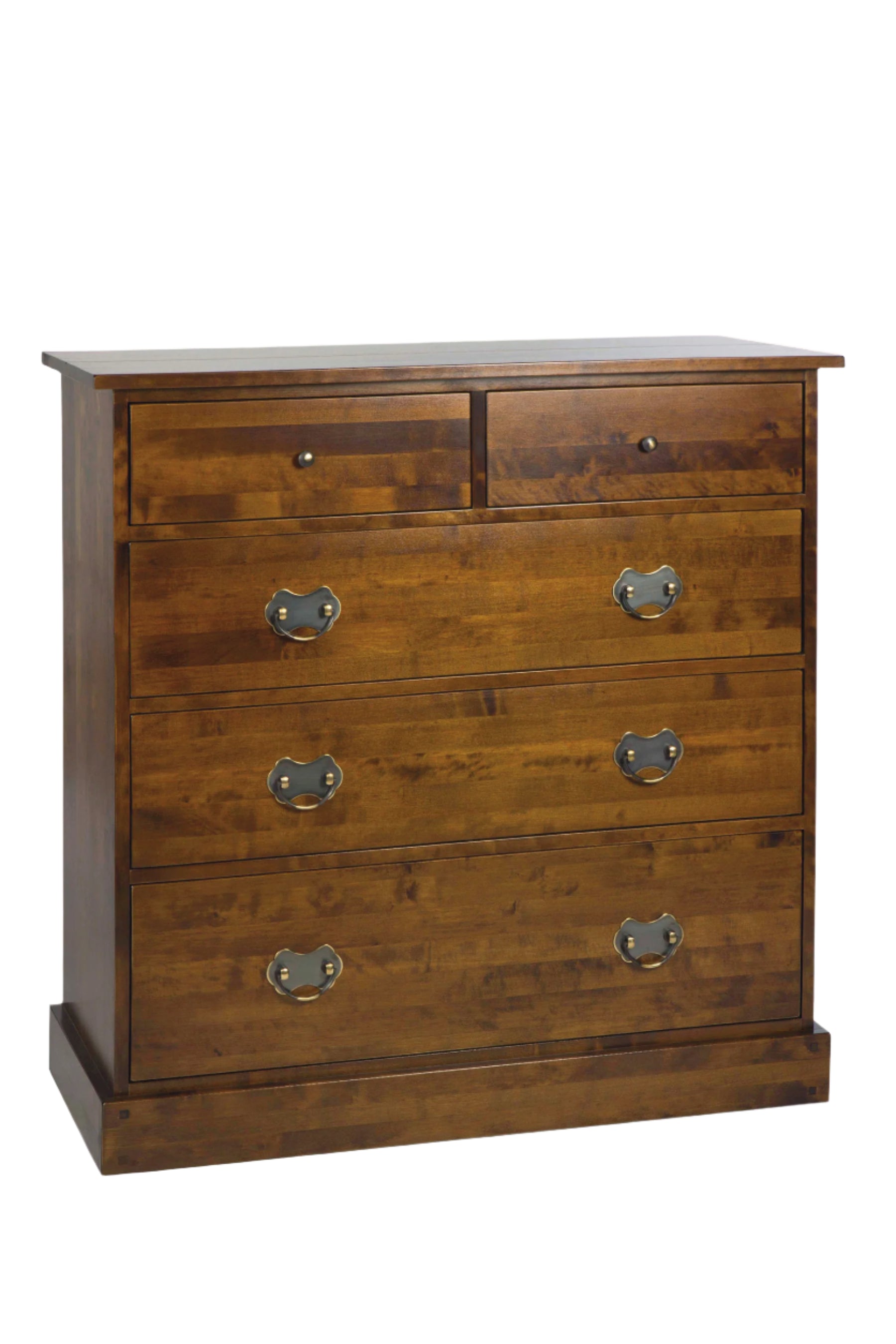 Laura Ashley Garrat 2+3 Drawer Chest in Dark Chestnut - 3561205 - White Bear Furnishings