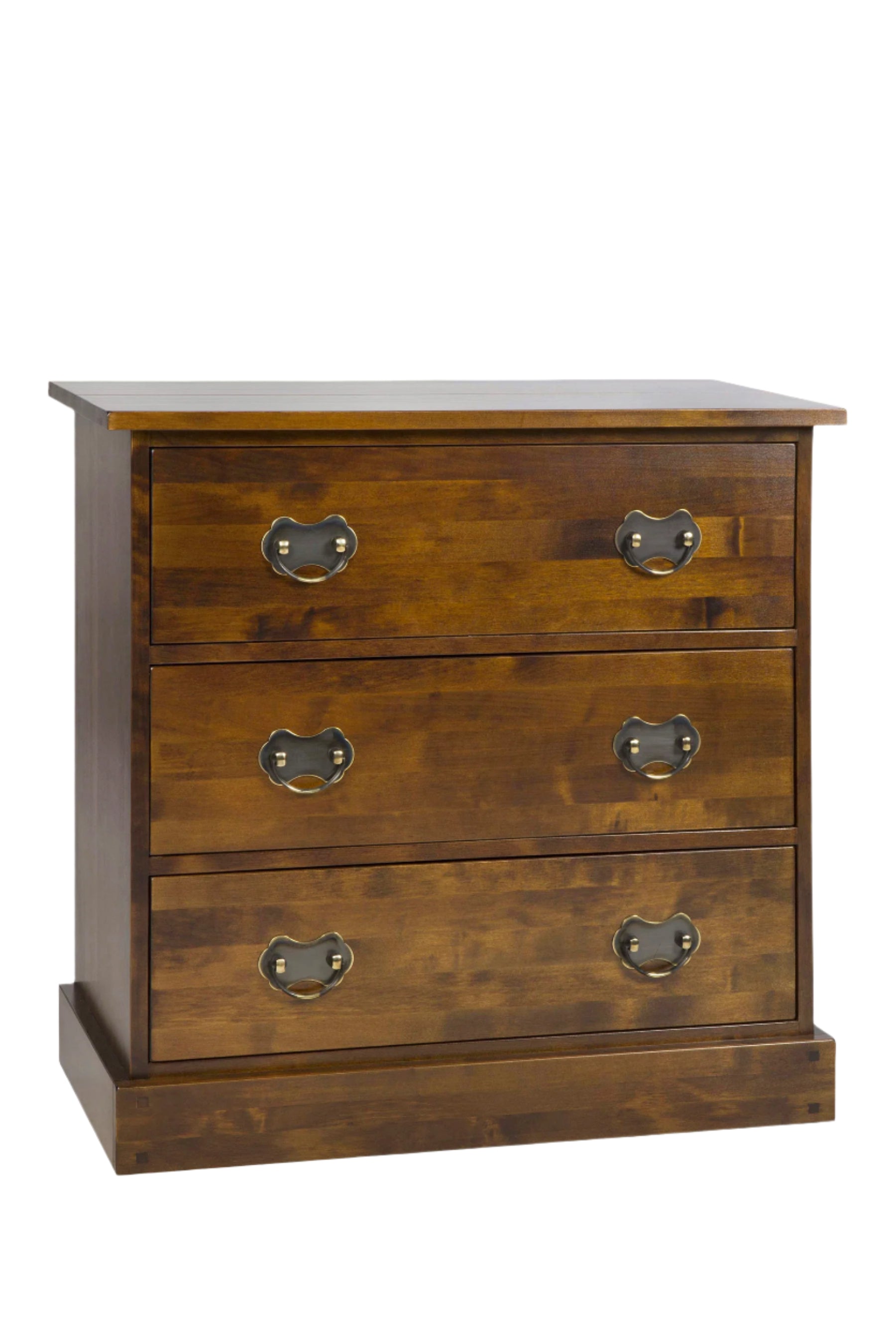 Laura Ashley Garrat 3 Drawer Chest in Dark Chestnut - 3553047 - White Bear Furnishings