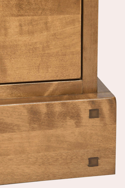 Laura Ashley Garrat 2 Drawer Single Bookcase in Honey - 3535419 - White Bear Furnishings