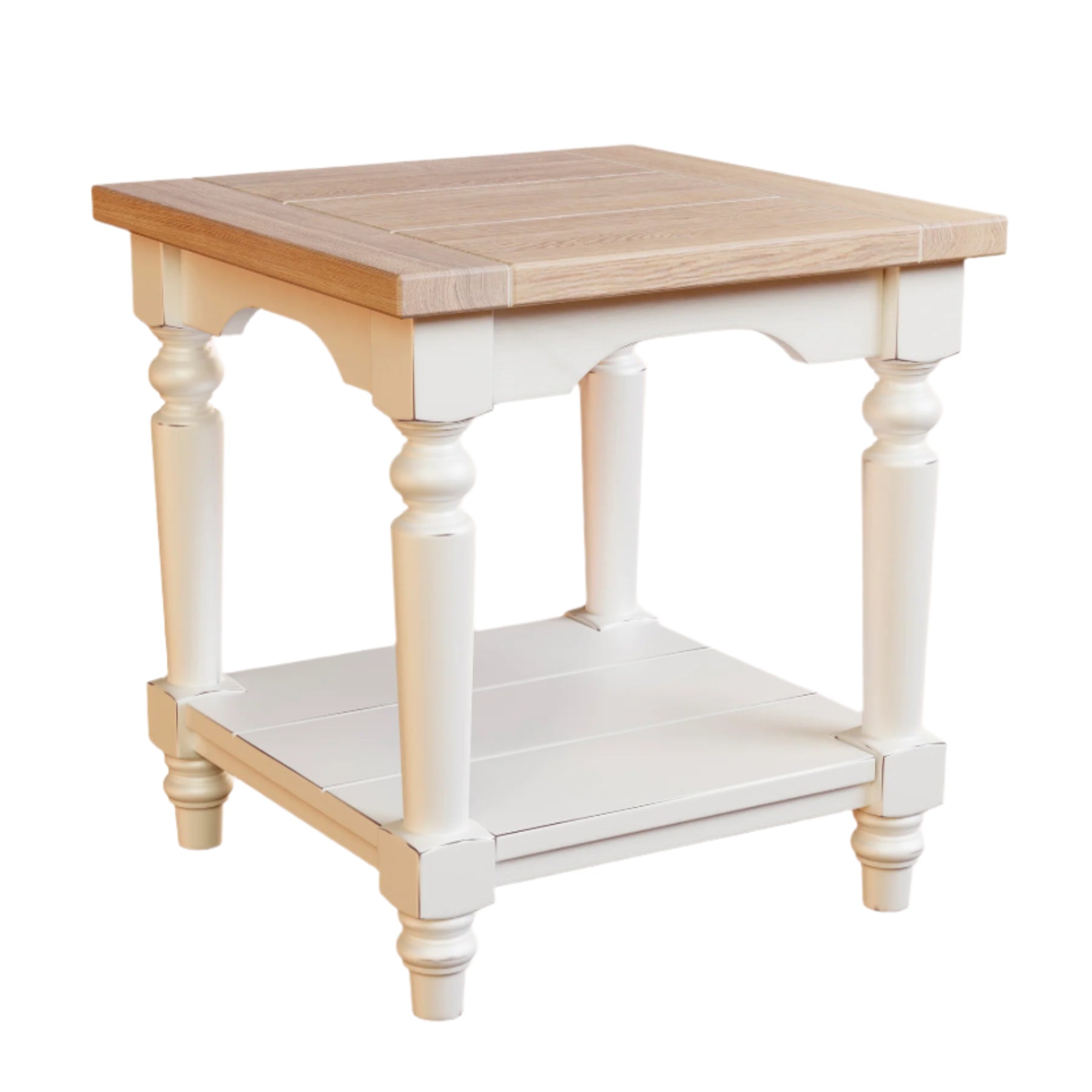 Laura Ashley Dorset Side Table in White - 3692025 - White Bear Furnishings