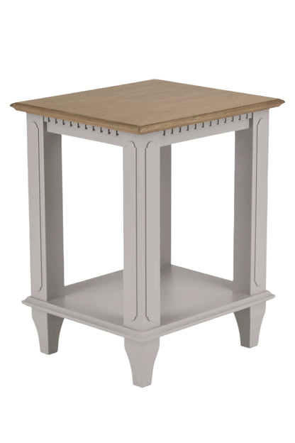 Laura Ashley hanover Side Table in Pale French Grey - ???? - White Bear Furnishings