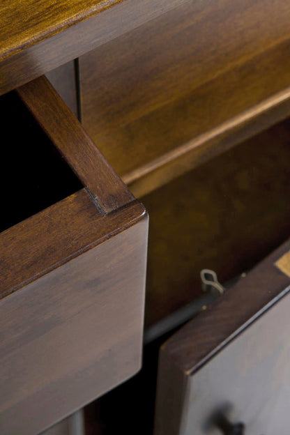 Laura Ashley Garrat 3 Door 3 Drawer Sideboard in Dark Chestnut - 3458572 - White Bear Furnishings