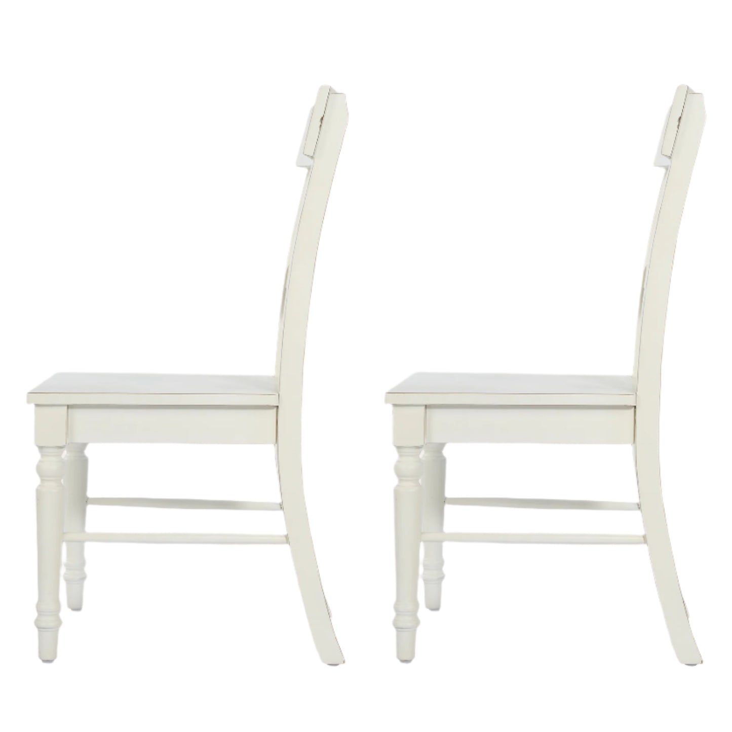 Laura Ashley Dorset Pair of Dining Chairs in White - 3691942 - White Bear Furnishings