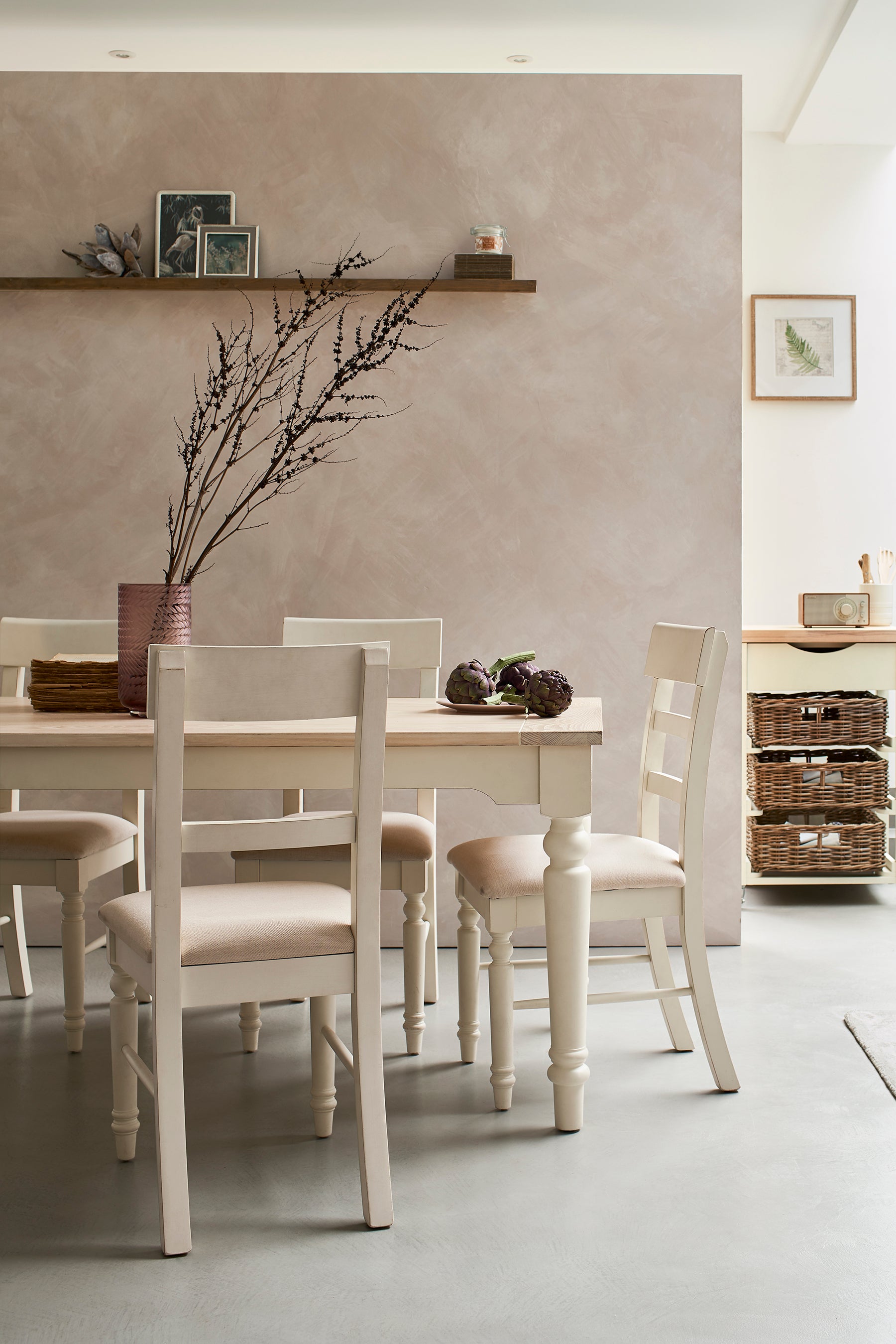 Laura Ashley Dorset Pair of Upholstered Dining Chairs in White - 3691949 - White Bear Furnishings
