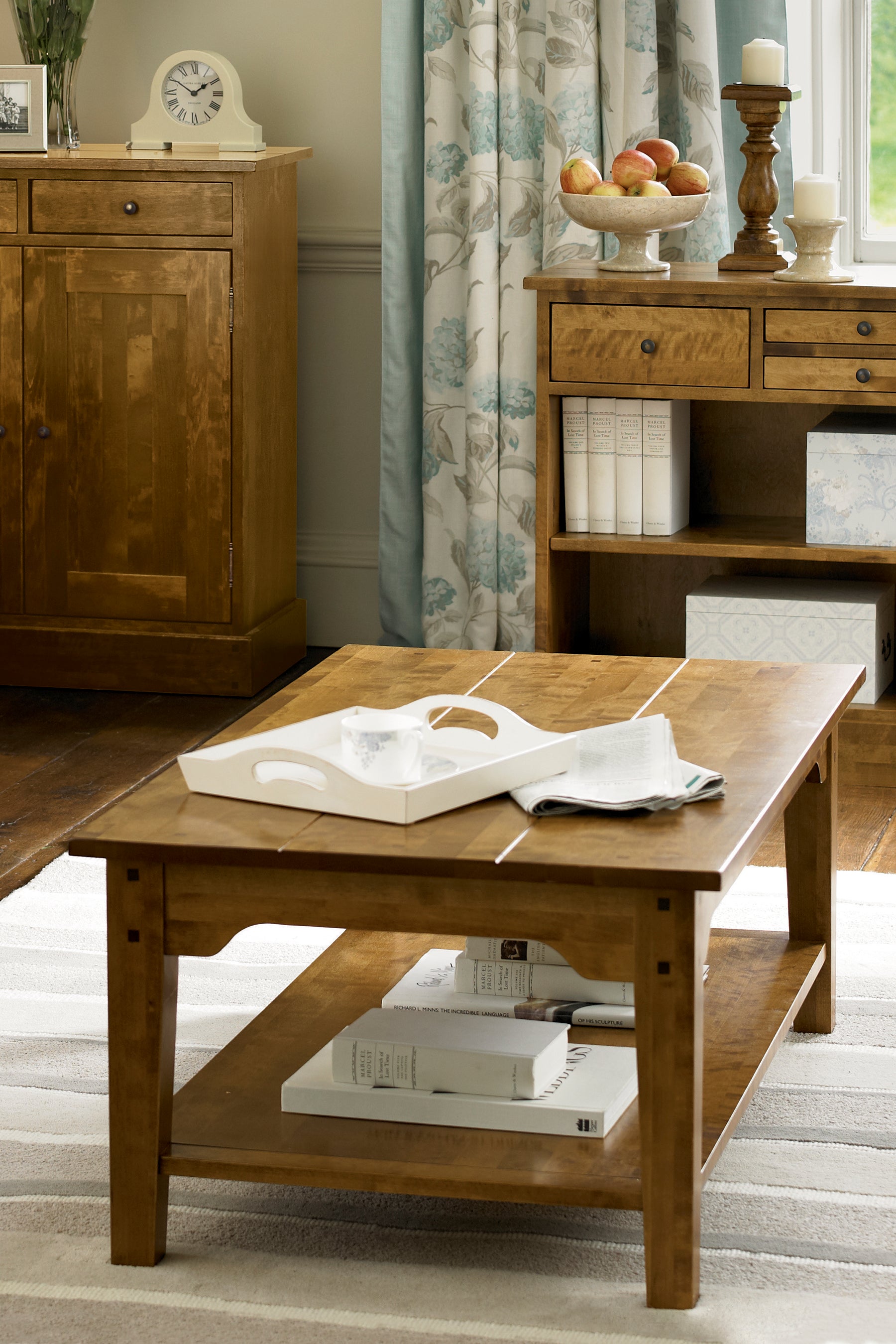 Laura Ashley Garrat Rectangular Coffee Table in Honey - 3575448 - White Bear Furnishings