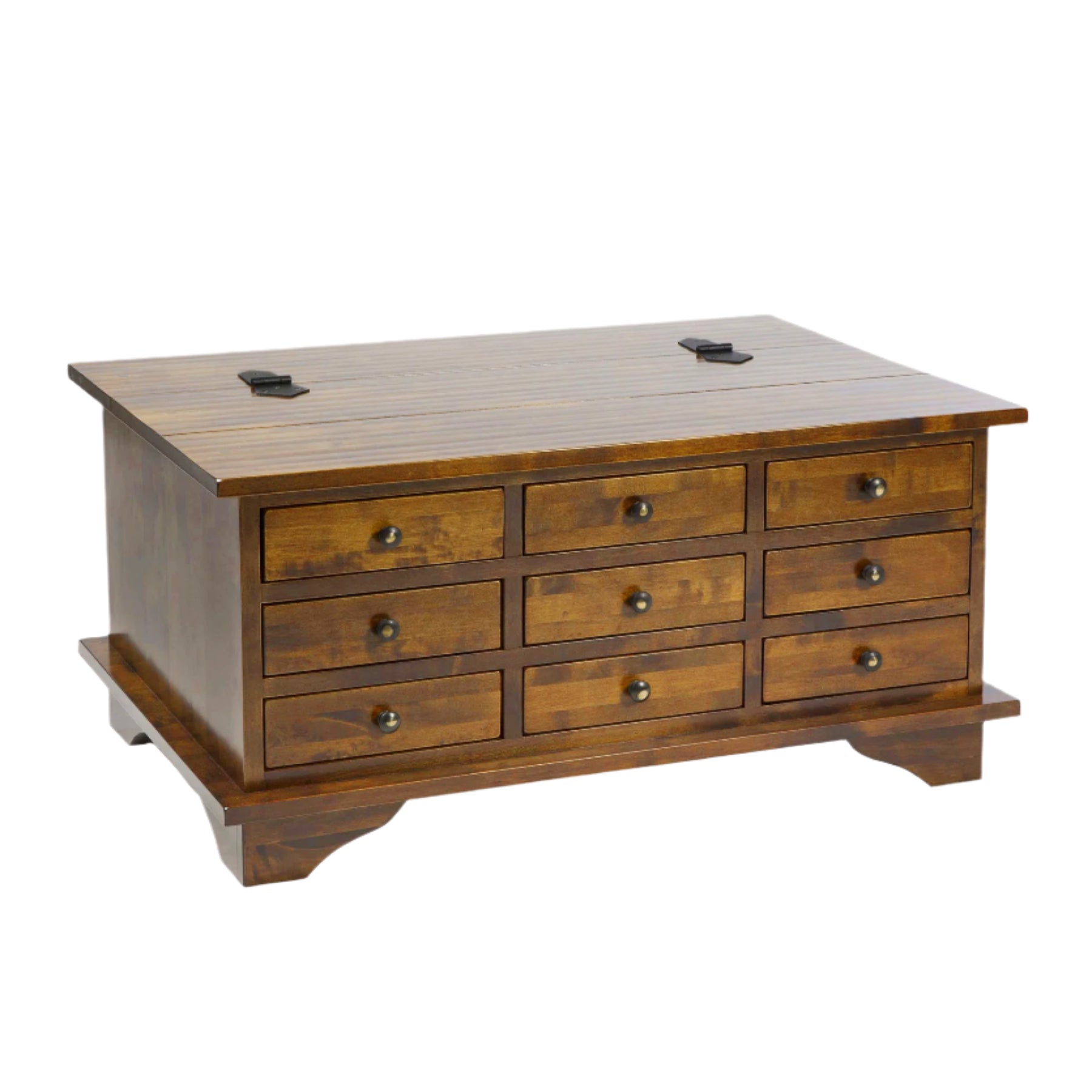 Laura Ashley Garrat 9 Drawer Coffee Table in Dark Chestnut - 1452697 - White Bear Furnishings