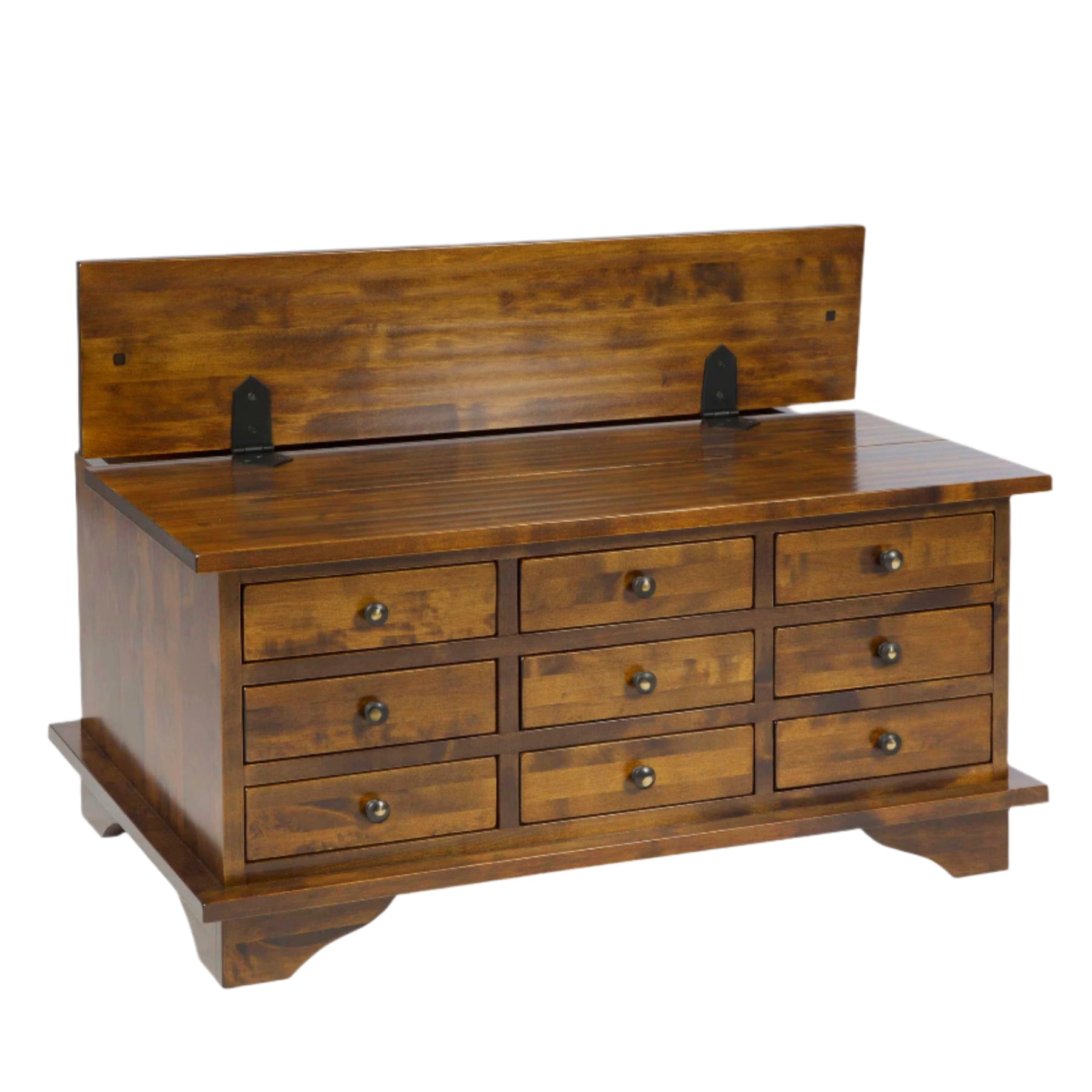 Laura Ashley Garrat 9 Drawer Coffee Table in Dark Chestnut - 1452697 - White Bear Furnishings