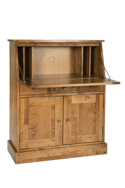 Laura Ashley Garrat 2 Door 3 Drawer Bureau in Honey - 3394821 - White Bear Furnishings