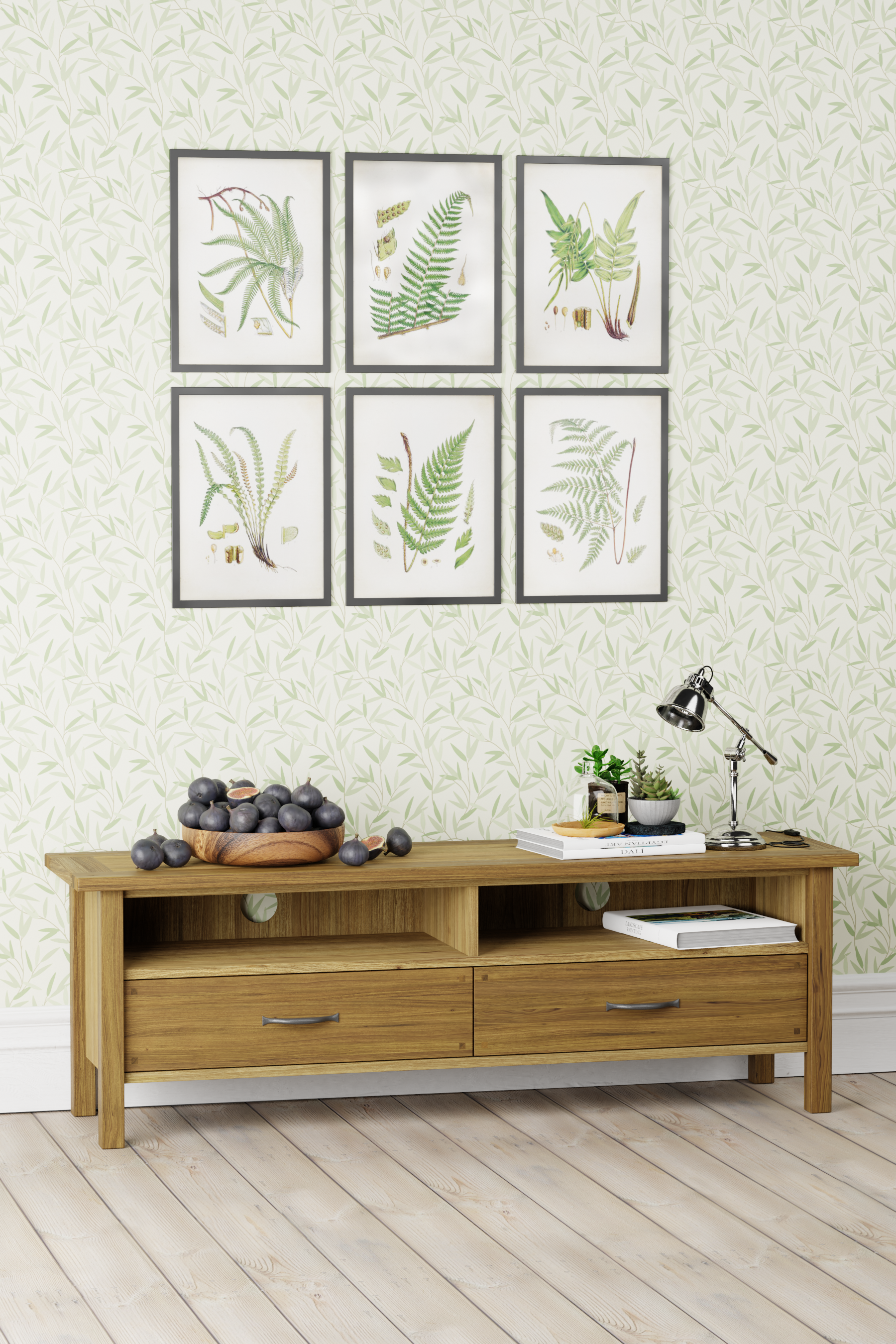 Laura Ashley Milton 2 Drawer Wide TV Unit in Oak - 3593785 - White Bear Furnishings