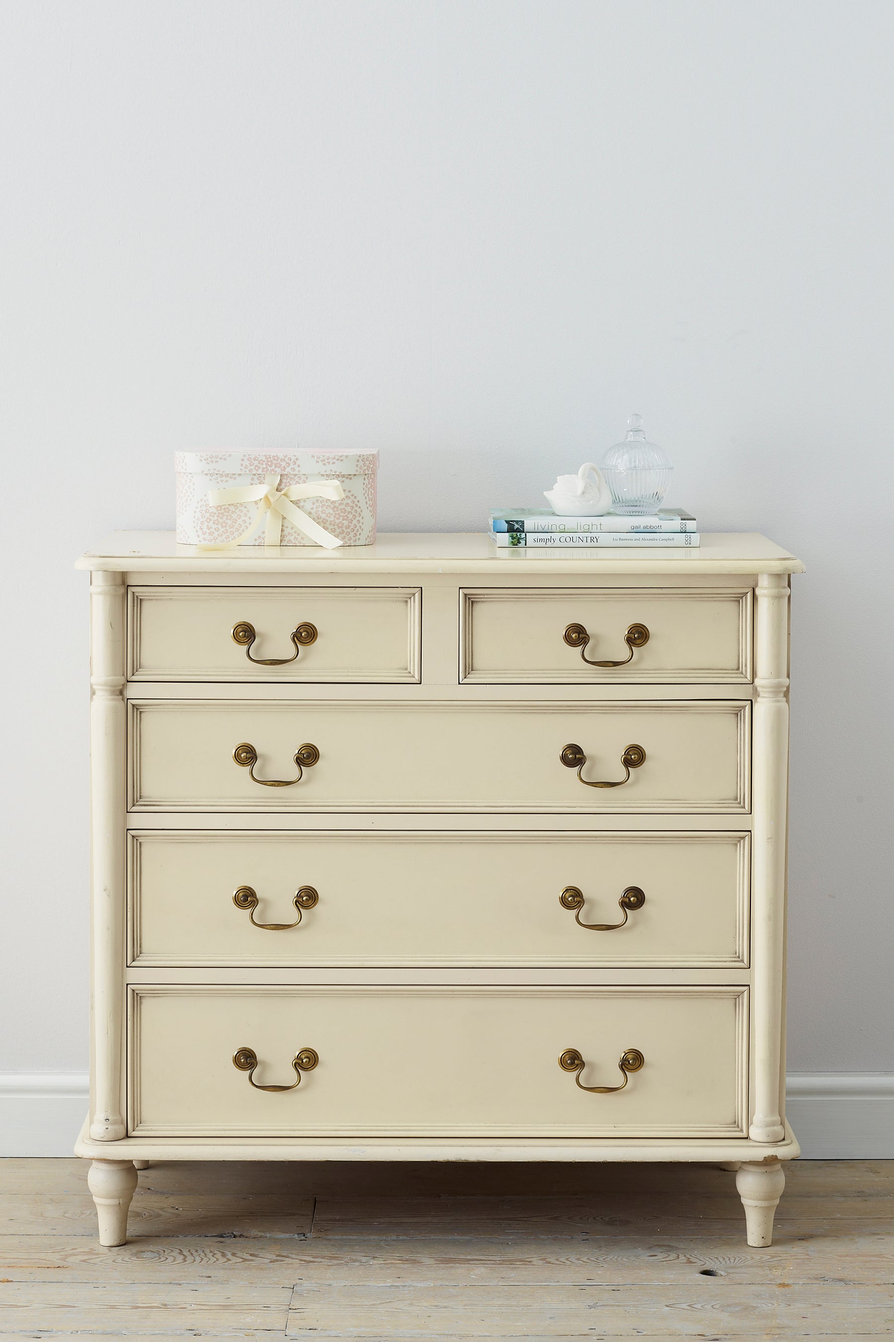 Laura Ashley Clifton 2+3 Drawer Chest in Ivory - 3563883 - White Bear Furnishings