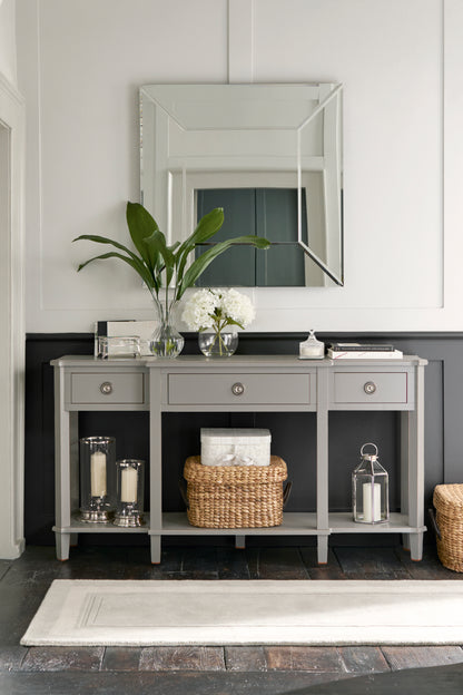 Laura Ashley Henshaw 3 Drawer Triple Console Table