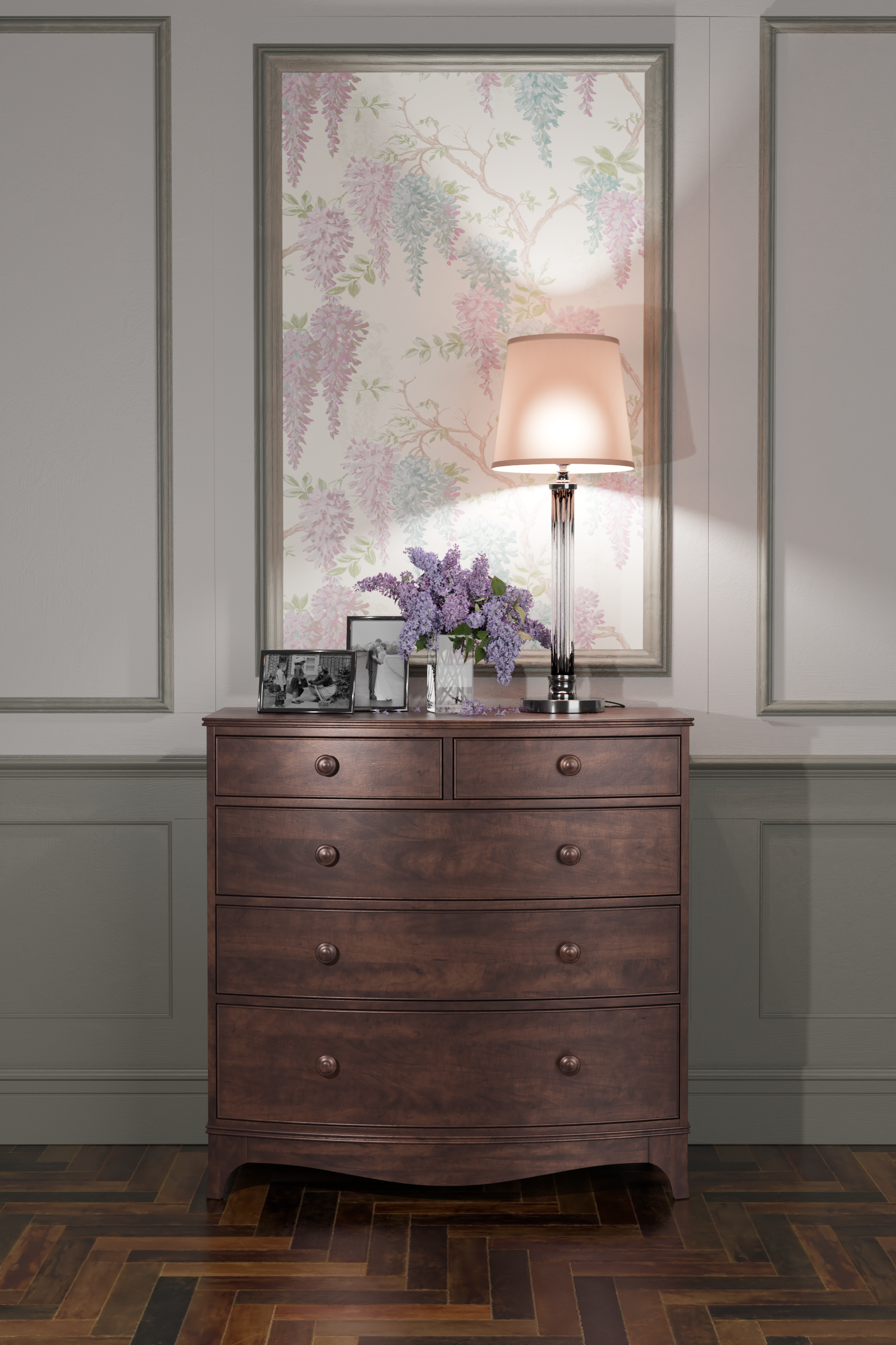 Laura Ashley Broughton Dark 2+3 Drawer Chest - 3506324 - White Bear Furnishings