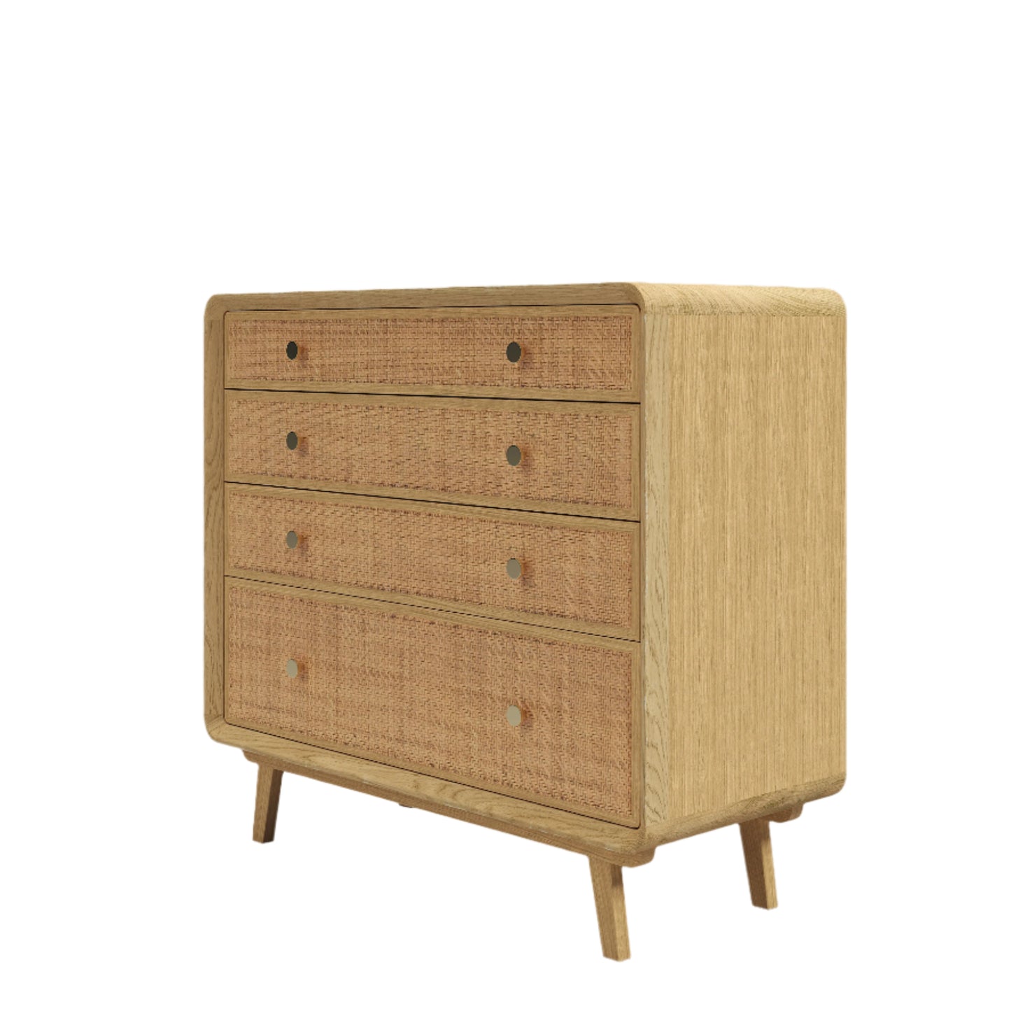 Laura Ashley Millen 4 Drawer Chest in Oak - 3331003