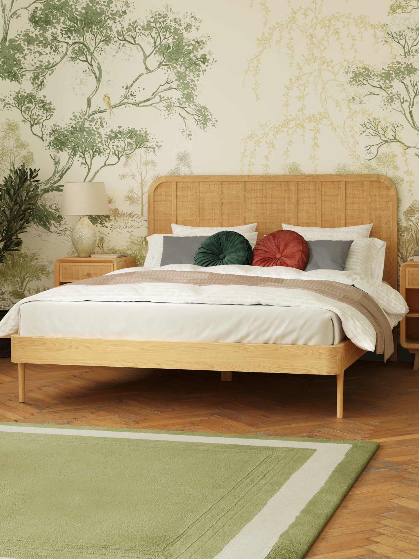 Laura Ashley Millen Oak Bed Frame in 4'6", 5'0" and 6'0"