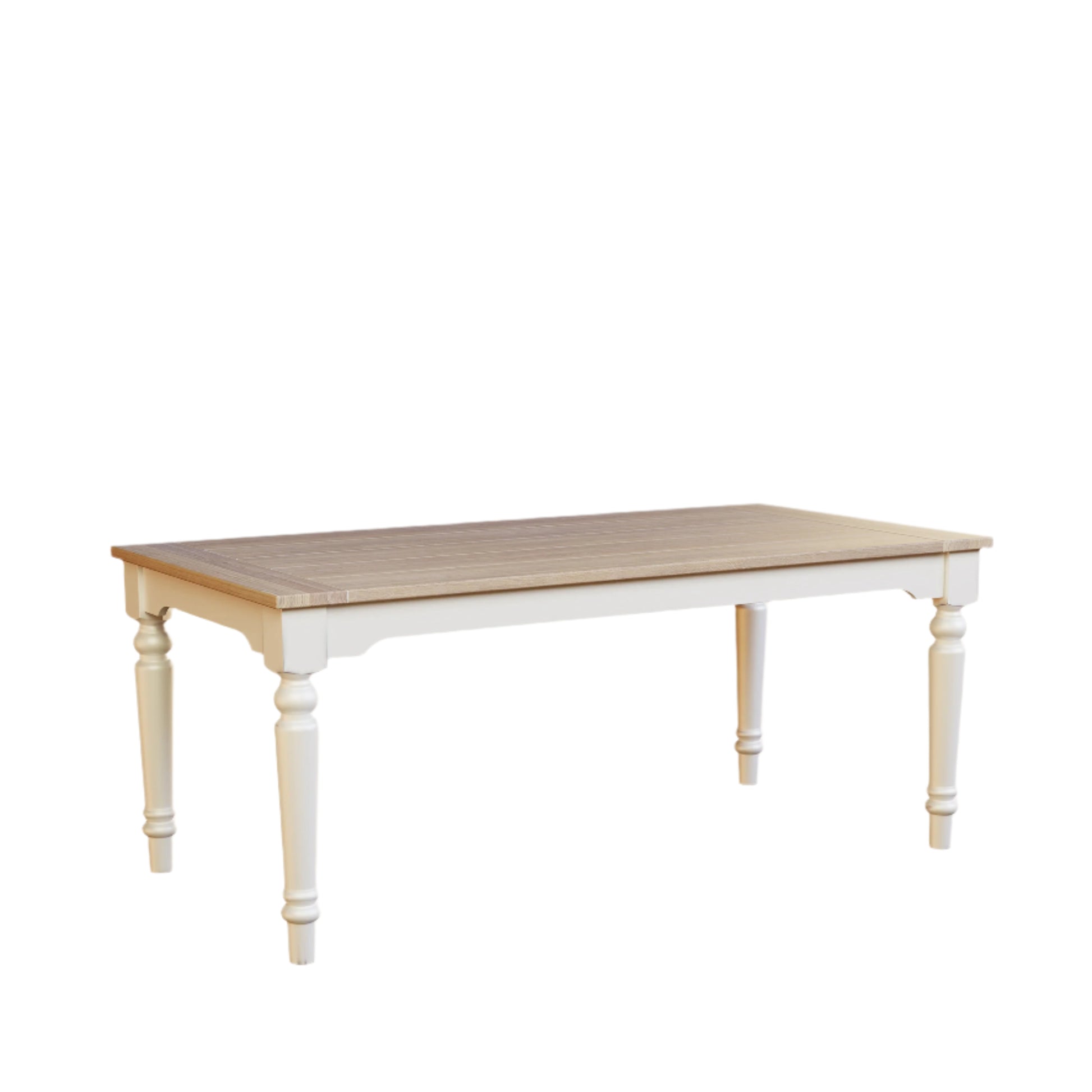 Laura Ashley Dorset Fixed Dining Table in White - 3692018 - White Bear Furnishings