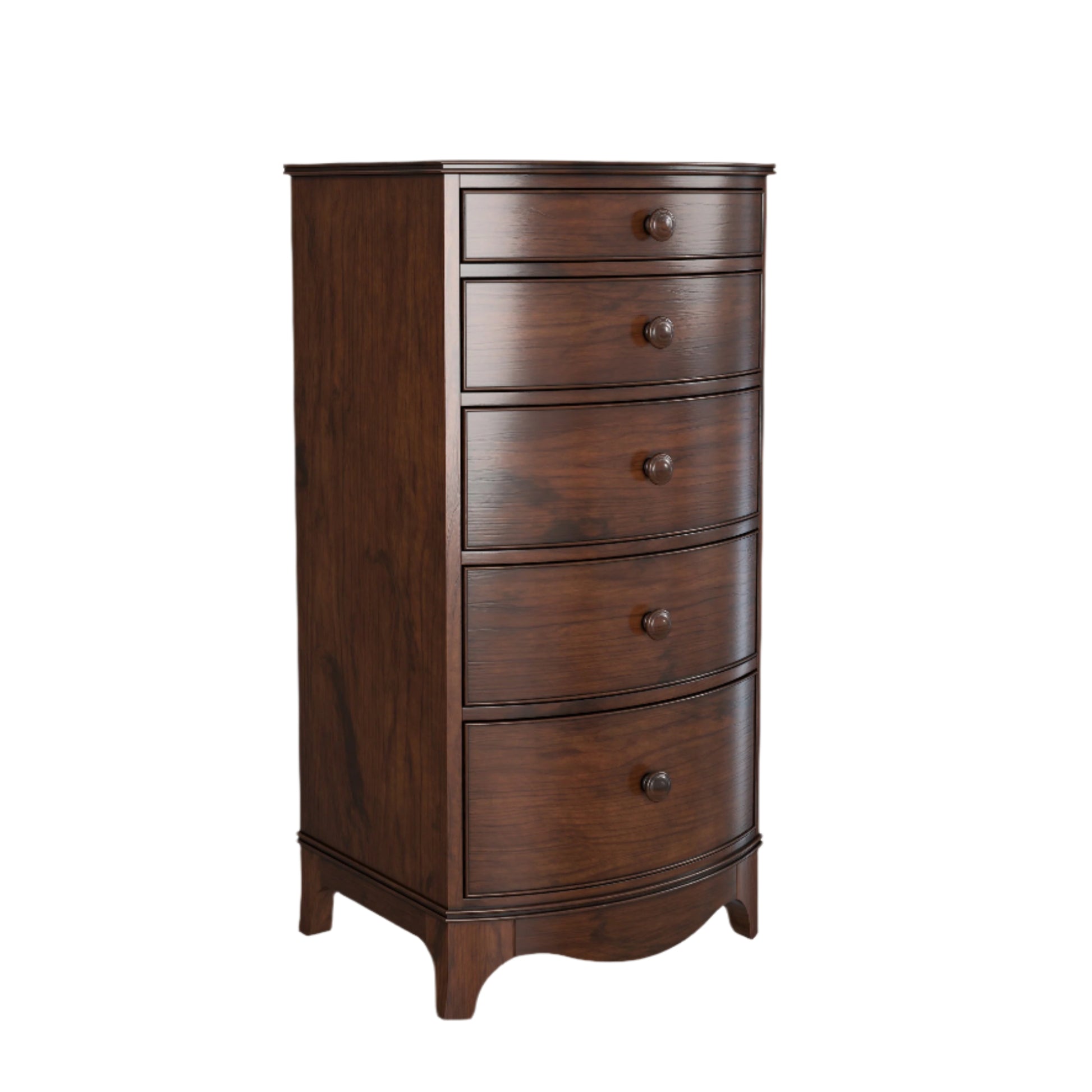 Laura Ashley Broughton Dark 5 Drawer Tall Chest	Dark - 3506326 - White Bear Furnishings