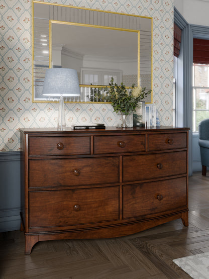 Laura Ashley Broughton Dark 3+4 Drawer Dark Wooden Chest - 3651978 - White Bear Furnishings