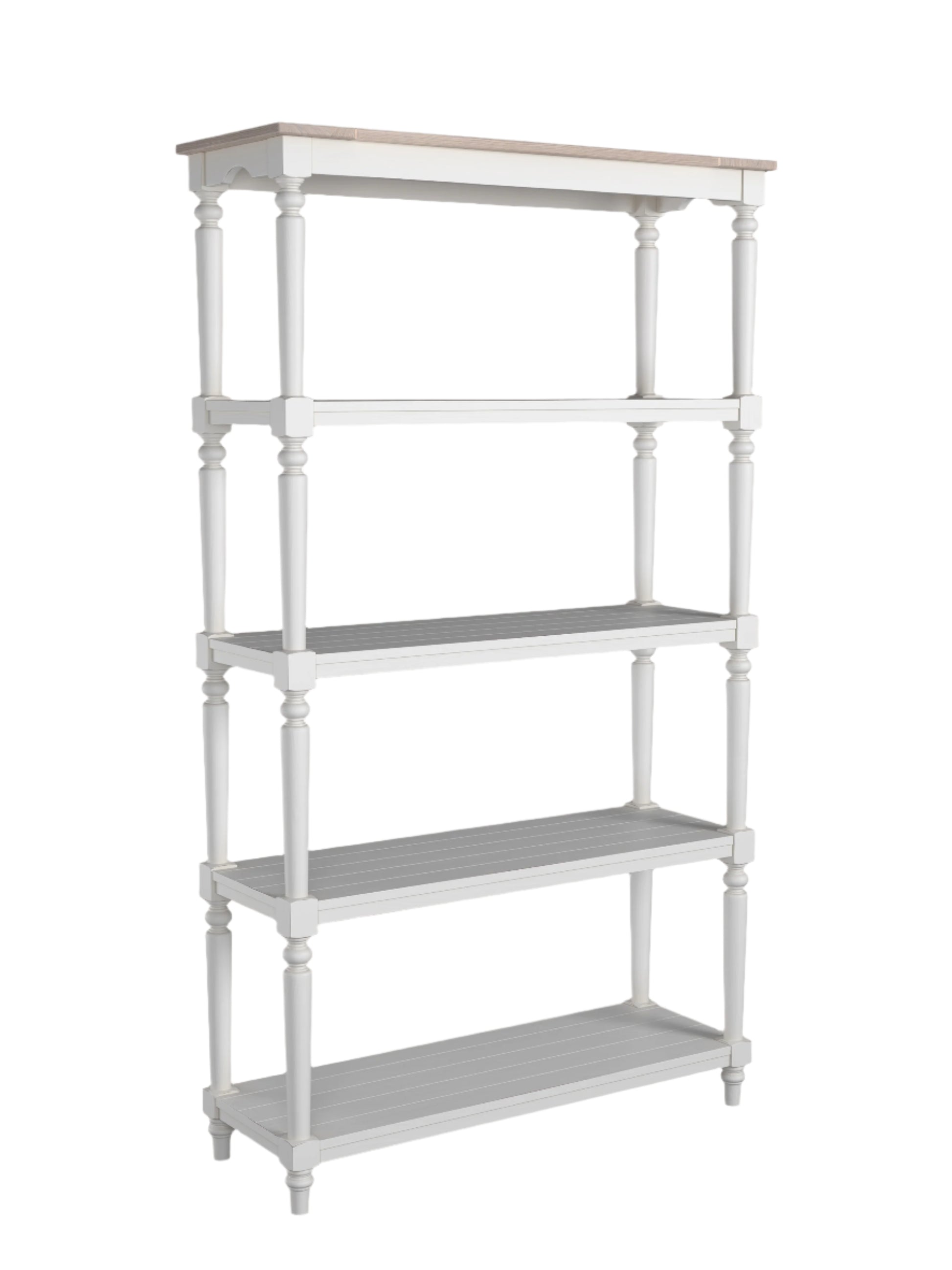 Laura Ashley Dorset Open Bookcase in White	- 3746706 - White Bear Furnishings