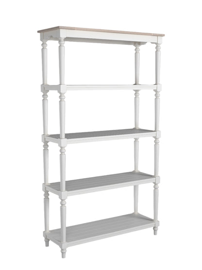 Laura Ashley Dorset Open Bookcase in White	- 3746706 - White Bear Furnishings