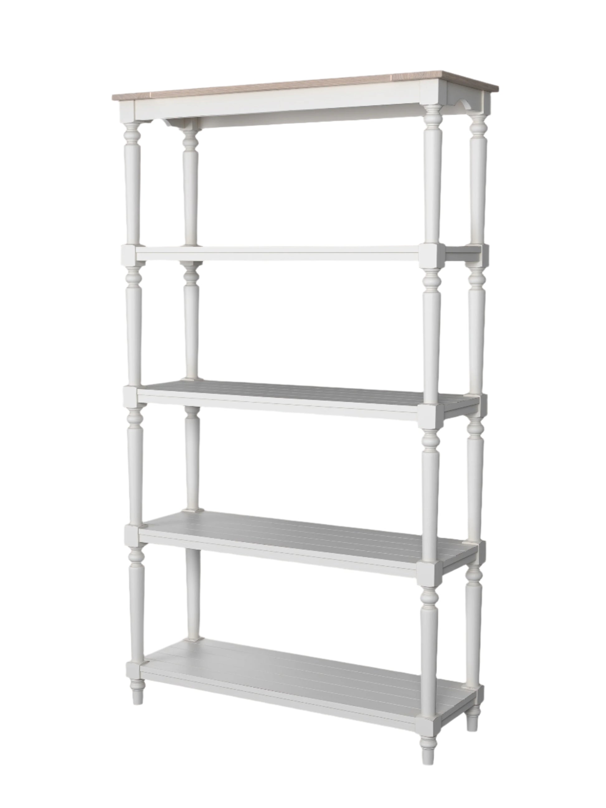 Laura Ashley Dorset Open Bookcase in White	- 3746706 - White Bear Furnishings