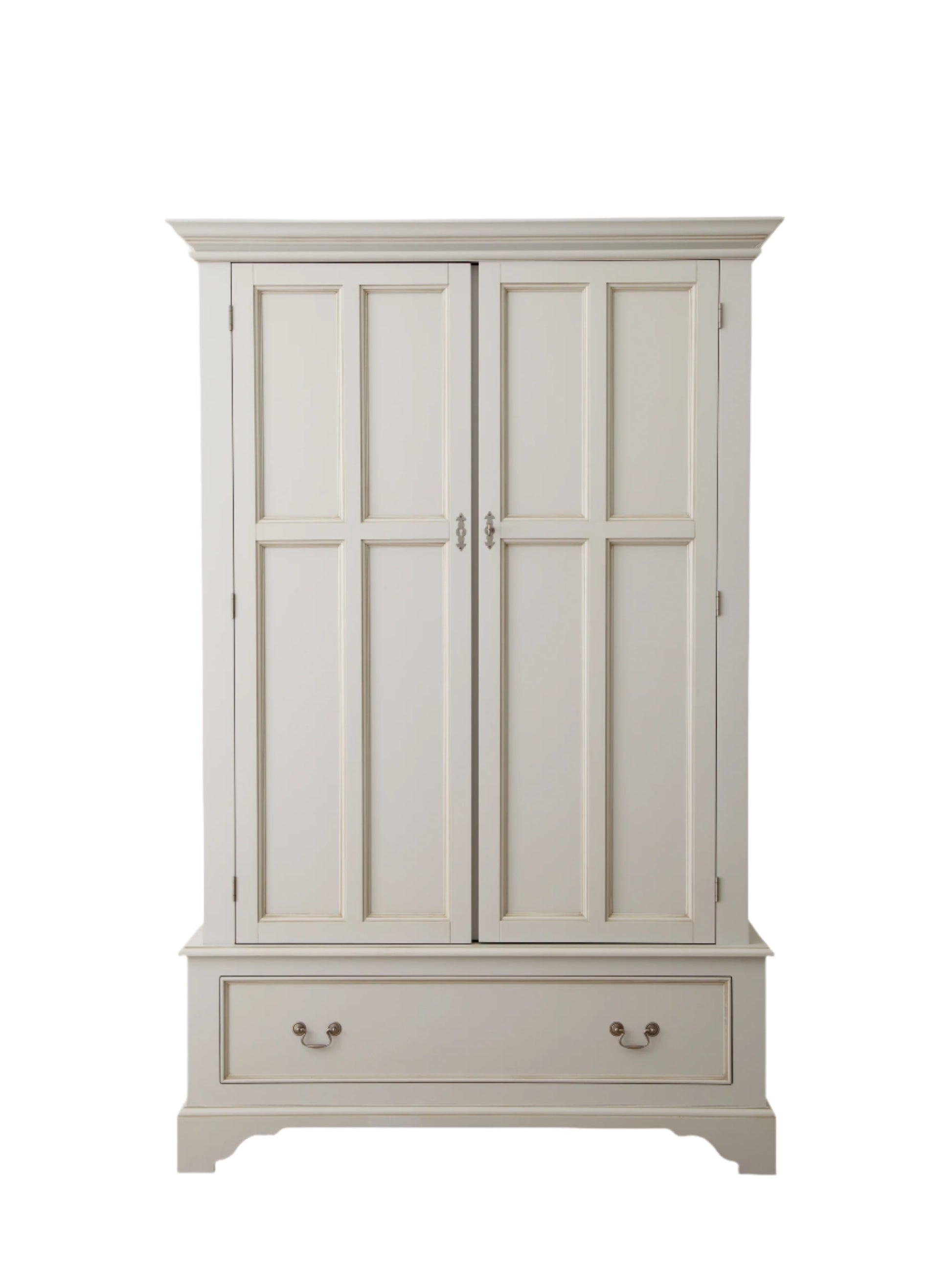 Laura Ashley Dove Grey  2 Door 1 Drawer Wardrobe - 3575329 - White Bear Furnishings