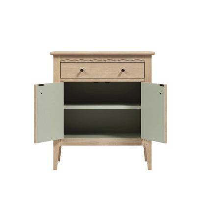Calford Washed Oak 2 Drawer 1 Door Cabinet	- 3271003