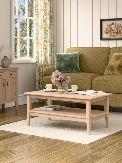Laura Ashley Calford Washed Oak Coffee Table - 3271007 - White Bear Furnishings