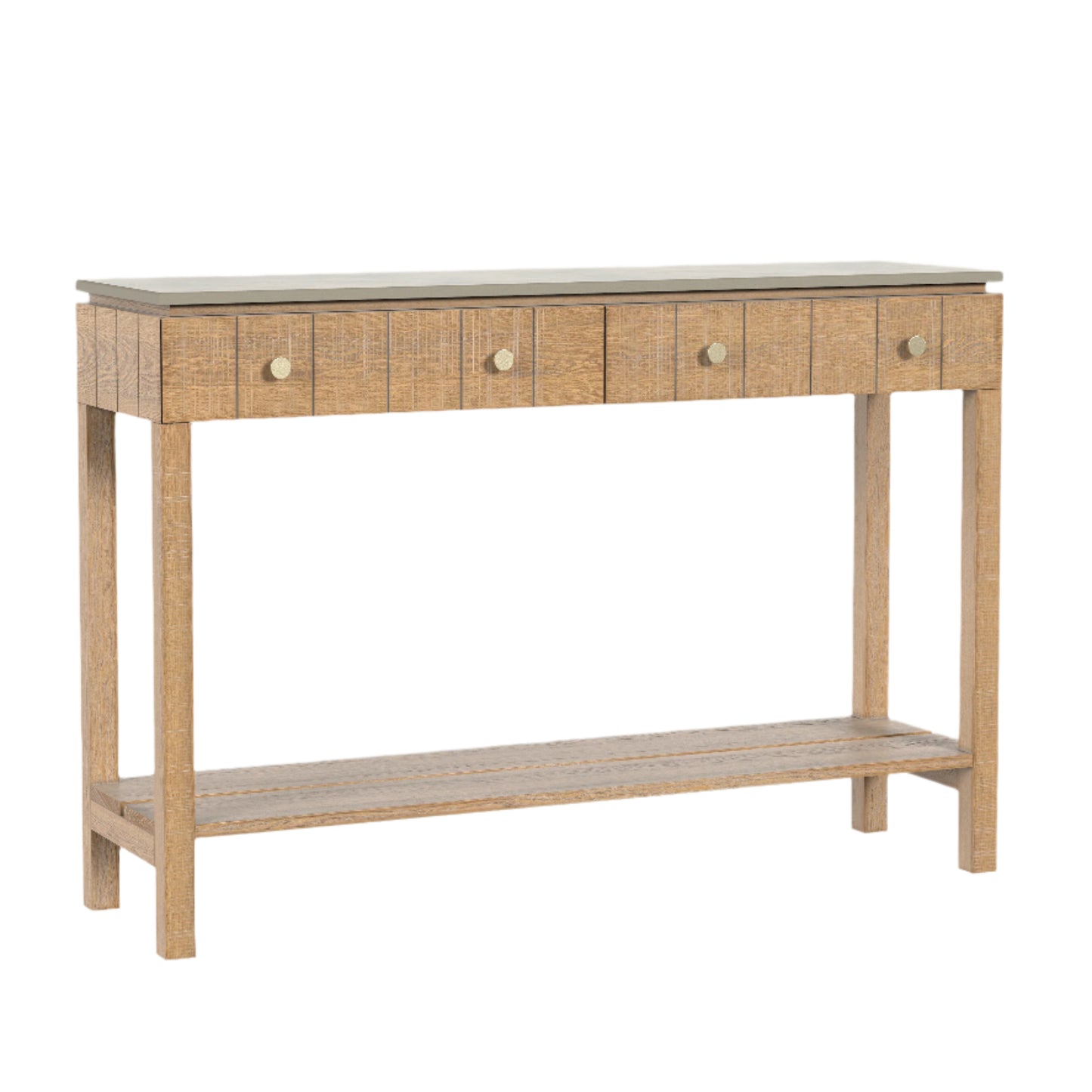 Laura Ashley Braystone Washed Oak 2 Drawer Console Table - 3251006