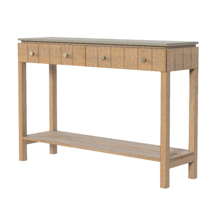 Laura Ashley Braystone Washed Oak 2 Drawer Console Table - 3251006