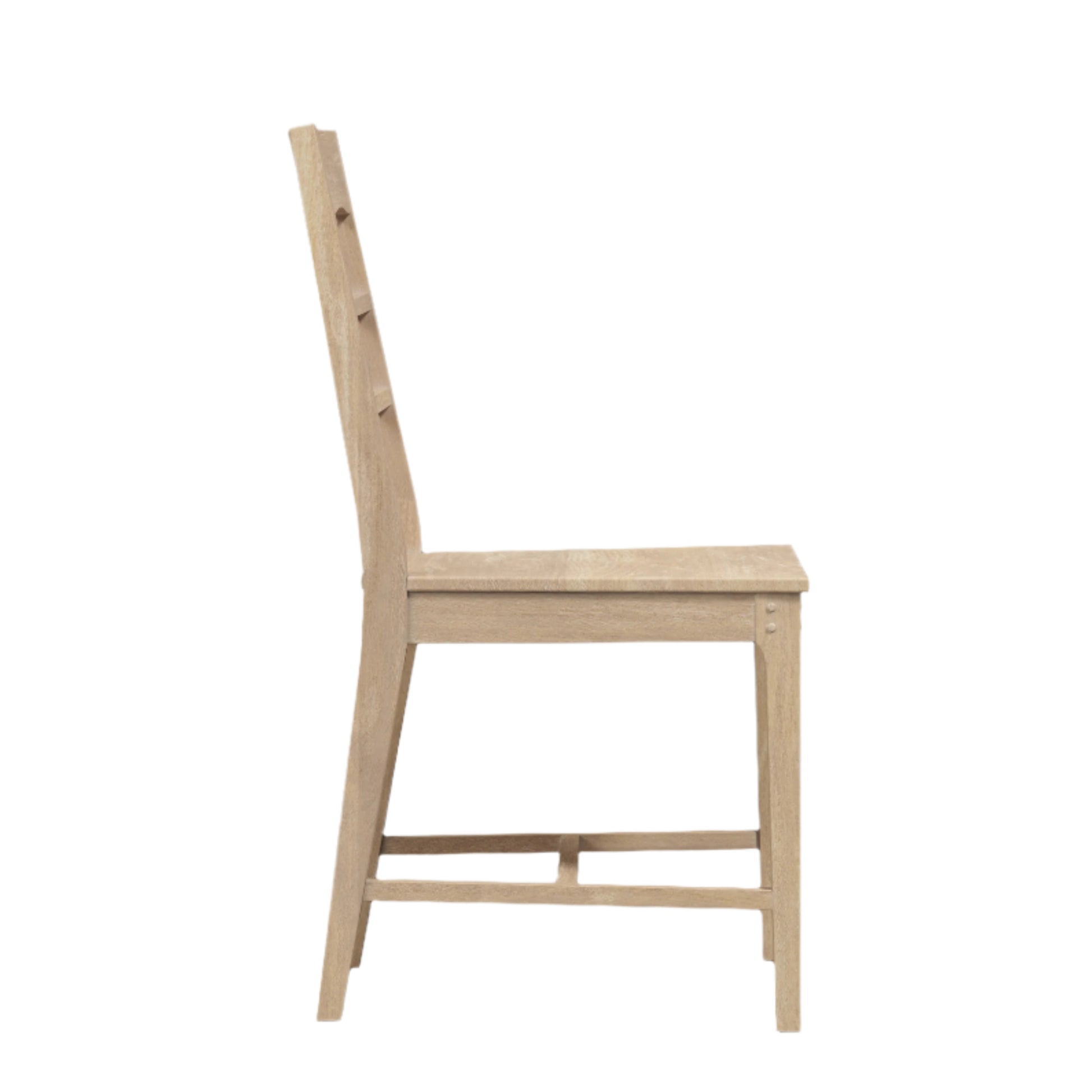 Laura Ashley Washed Oak Pair of Dining Chairs - 3271006 - White Bear Furnishings