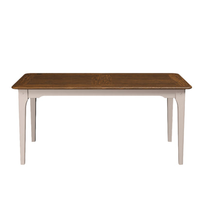 Laura Ashley Hapton Extending Dining Table in Soft Truffle and Dark Chesnut - 3311001