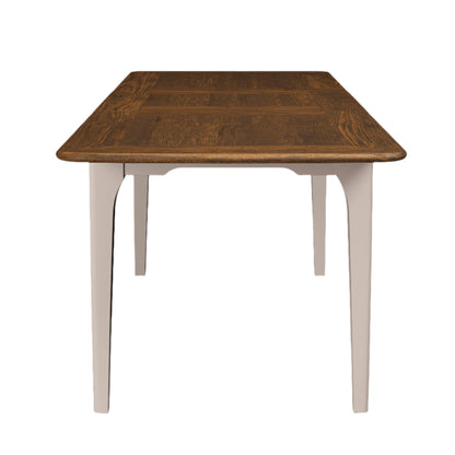 Laura Ashley Hapton Extending Dining Table in Soft Truffle and Dark Chesnut - 3311001