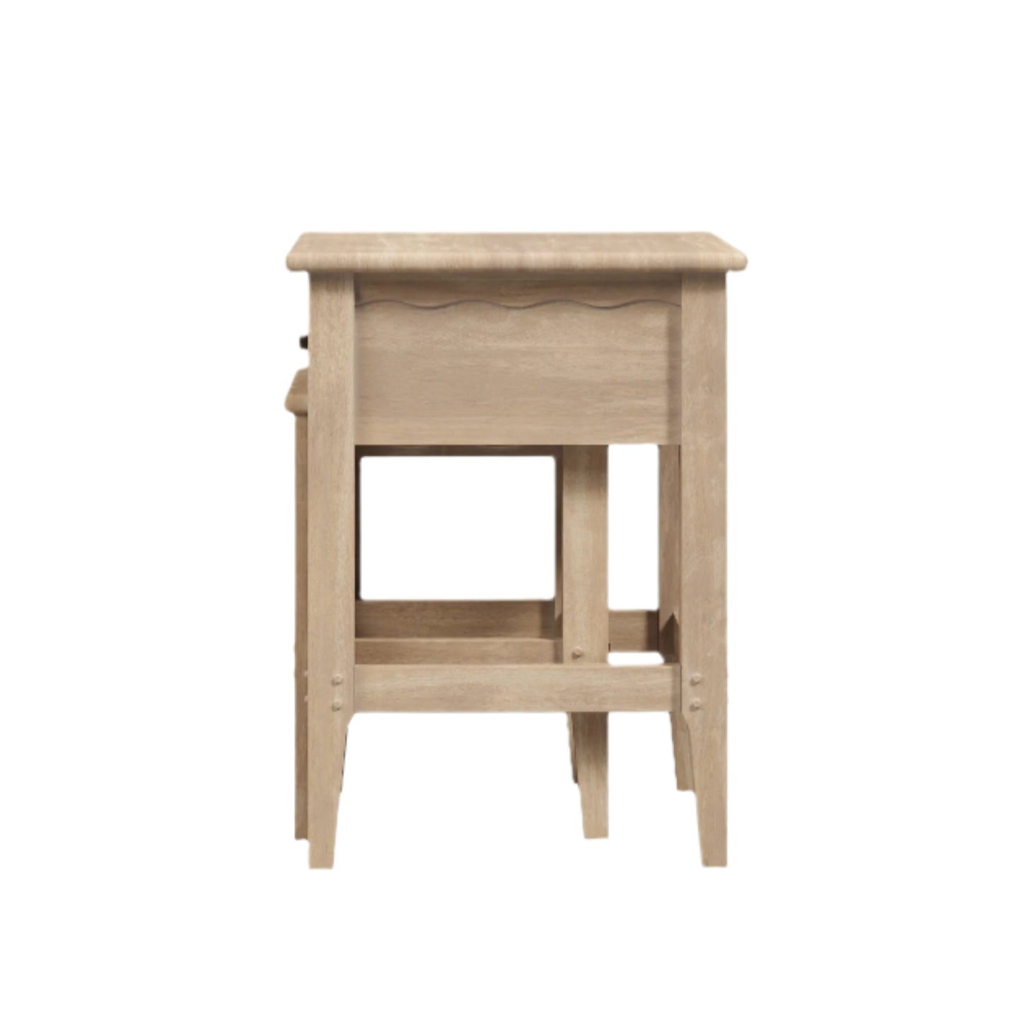 Calford Washed Oak  1 Drawer Nest of Tables - 3271008