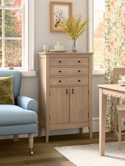 Calford Washed Oak 2 Door 3 Drawer Cabinet - 3271002
