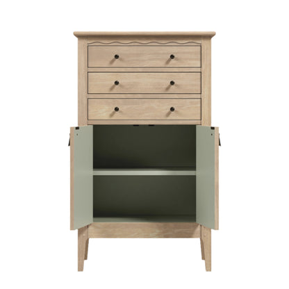 Calford Washed Oak 2 Door 3 Drawer Cabinet - 3271002