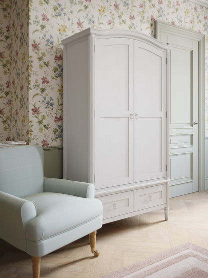 Laura Ashley Bramford Whitewashed Oak 2 Door 2 Drawer Wardrobe - 3222200
