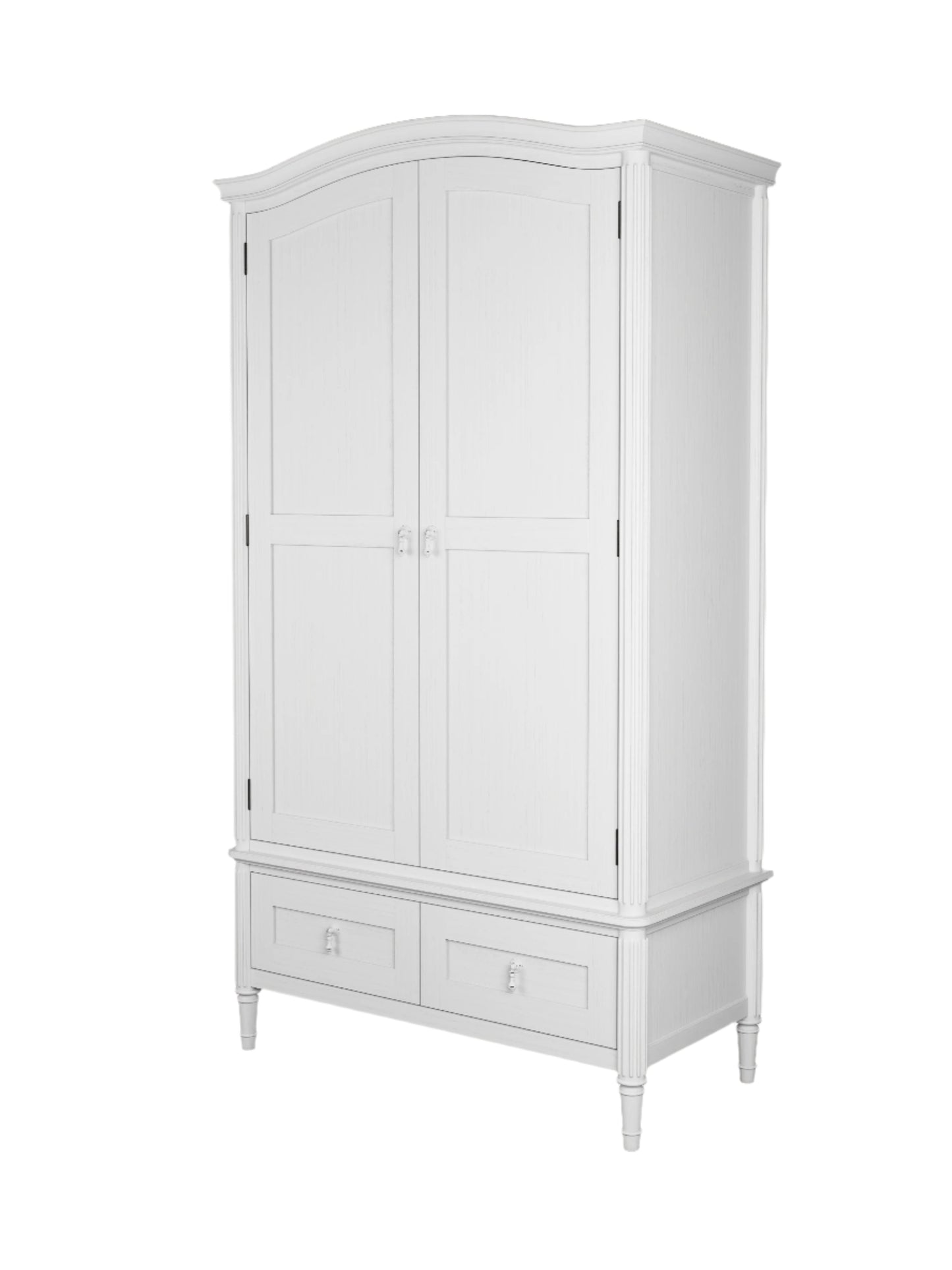 Laura Ashley Bramford Whitewashed Oak 2 Door 2 Drawer Wardrobe - 3222200