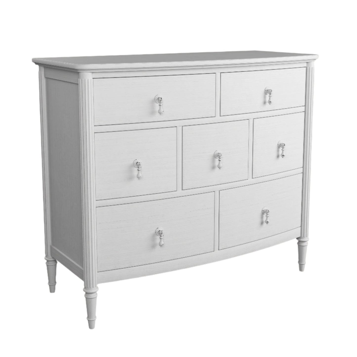 Laura Ashley Bramford Whitewashed Oak 2+3+2 Chest of Drawers - 3222201