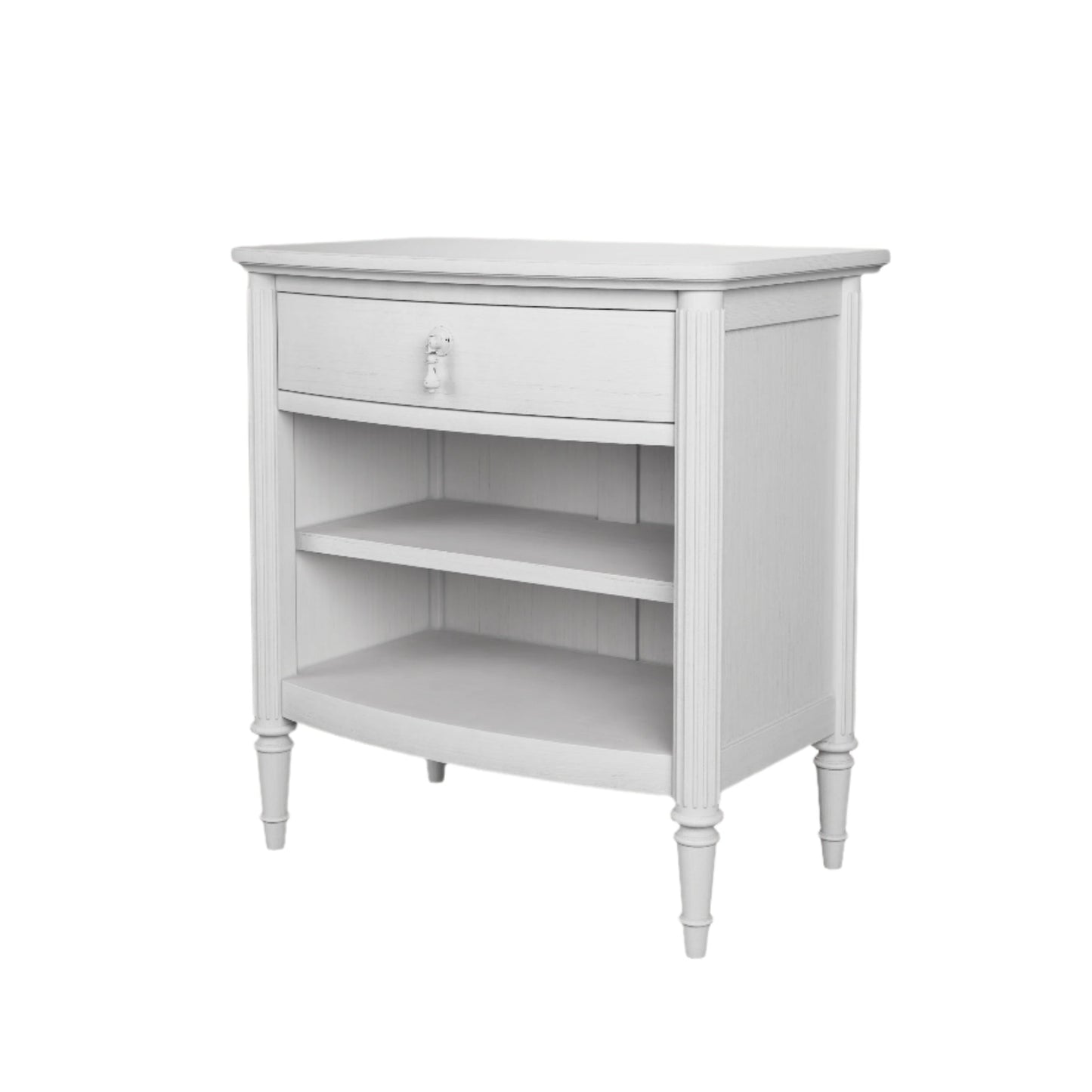 Laura Ashley Bramford 1 Drawer Bedside Chest in Whitewashed Oak - 3222202