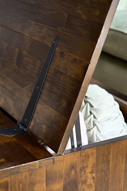 Laura Ashley Garrat 12 Drawer Coffee Table in Dark Chestnut - 1181890 - White Bear Furnishings