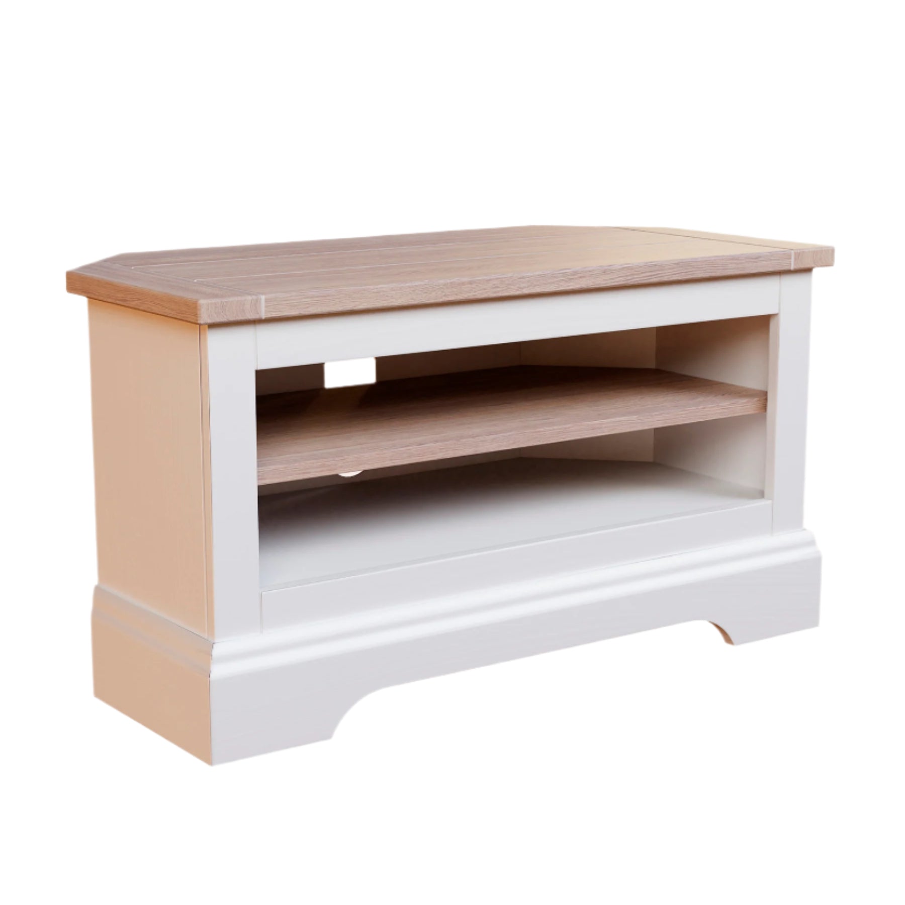 Laura Ashley Dorset Corner TV Unit	in White - 3691956 - White Bear Furnishings