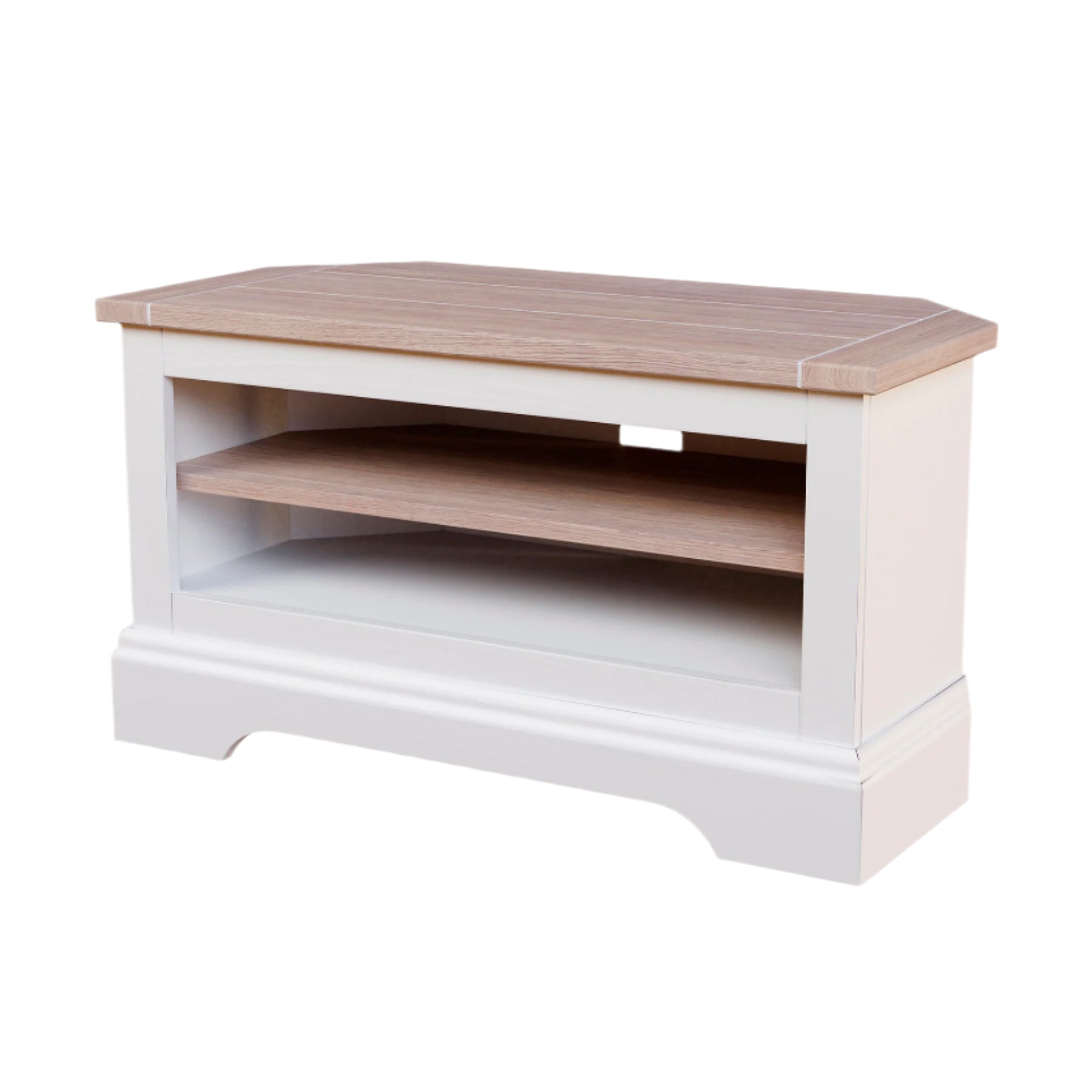 Laura Ashley Dorset Corner TV Unit	in White - 3691956 - White Bear Furnishings