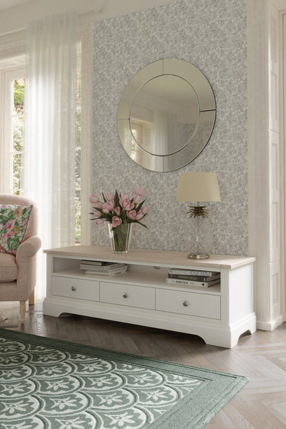 Laura Ashley Dorset Wide TV Unit in White - 3746704 - White Bear Furnishings